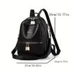Fashionable PU Women's Backpack, Suitable for Shopping and Travel, High-quality Single-shoulder Bag