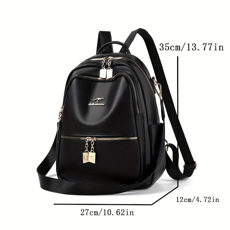 Fashionable PU Women's Backpack, Suitable for Shopping and Travel, High-quality Single-shoulder Bag