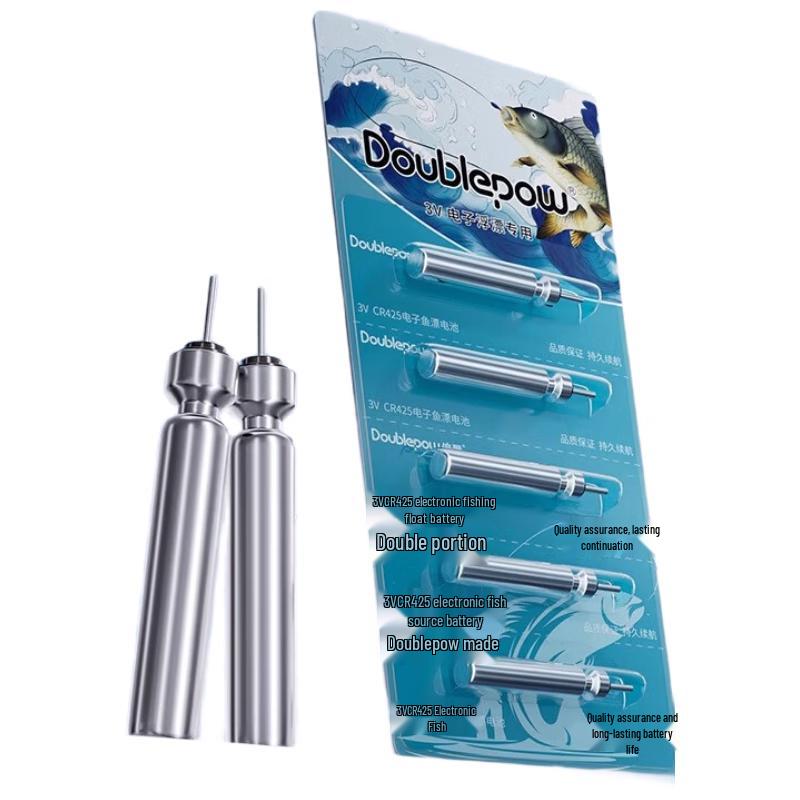 Светящаяся батарейка для поплавка Doublepow CR425 (5-Pack) Китайская вилка (адаптер в комплекте)