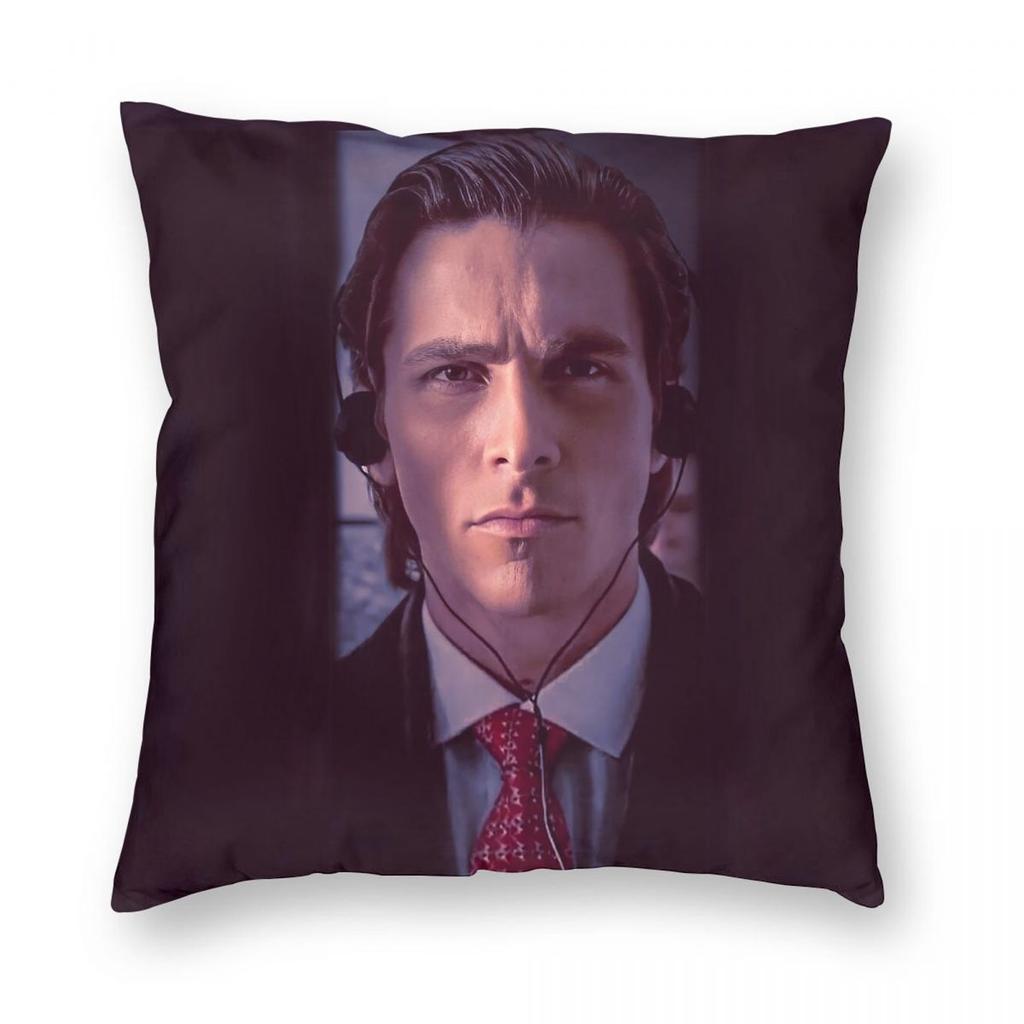 Christian Bale Actor Square Pillowcase Polyester Linen Velvet Creative Decorative Throw Pillow Case Sofa Seater Cushion Cover