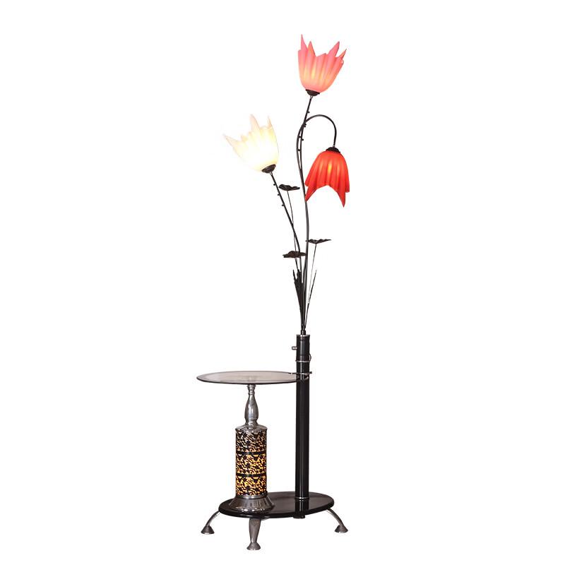 OEING Modern LED Floor Lamp with Floral Design