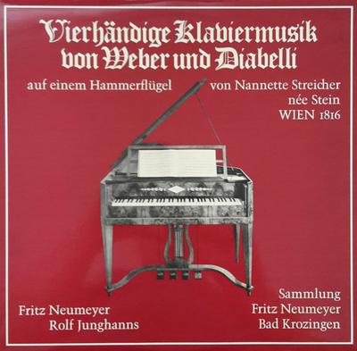 LP Record ANTON DIABELLI, CARL MARIA VON WEBE - Vierhändige Klaviermusik Von Weber  TST78296 Not On Label Germany Classical Used