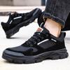Anti Puncture Working Summer Shoes Mens Safety Work Shoes with Steel Toe Anti-slip Work Sneakers Protection Work Boots for Men