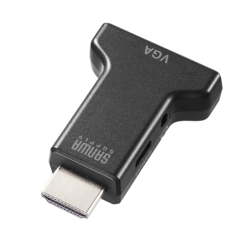 Sanwa Supply Conversion Adapter Audio HDMI-VGA (with Output) AD-HD33VGA