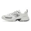Anta Série Style de Vie Sportif Simples Confortables Absorbant les Chocs Résistants à l'Usure Chaussures Décontractées Basses Homme Chaussures Décontractées Blanc Papier Argent 112538811-1