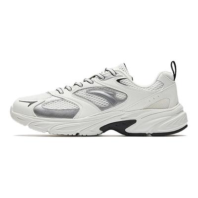 Sports Lifestyle Series Simple Comfortable Shock Absorbing Wear Resistant Low Top Casual Shoes Men Casual Shoes Paper-White Silver 112538811-1