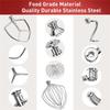 A20F-Stand Mixer Attachments Kit(Flat Beater,Dough Hook,Wire Whip Attachment) For Kitchenaid Lift Stand Mixer And 7Quart Bowl