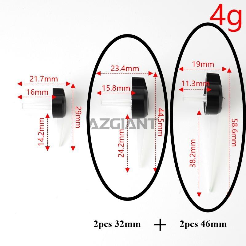 0.98mm hole blue Universal 20mm 32 46mm Auto Car Motorcycle Instrument Speedometer Speedo Needles Pointer