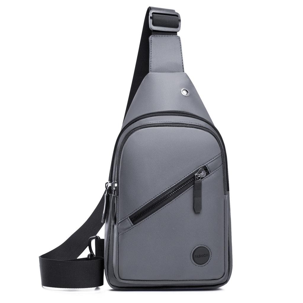 New Men's Shoulder Bag Anti-splashing Multi-layer Leisure Sports Chest Bag Cycling and Running Multi-purpose Messenger Bag