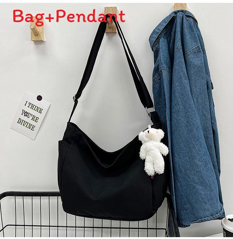 Urban Style Canvas Bag For Women With Zipper Closure And Phone Pocket For Casual Daily Use