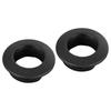 2pcs Black Door Lock Pin Knob Trim Ring Grommet Fit For Volvo S80 S60 V70 XC70 XC90 39978890