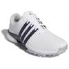 adidas Tour360 Cushioning Abrasion Resistant Cushioning, Wear Resistant Low Top Golf Shoes Men's White Black IF0245