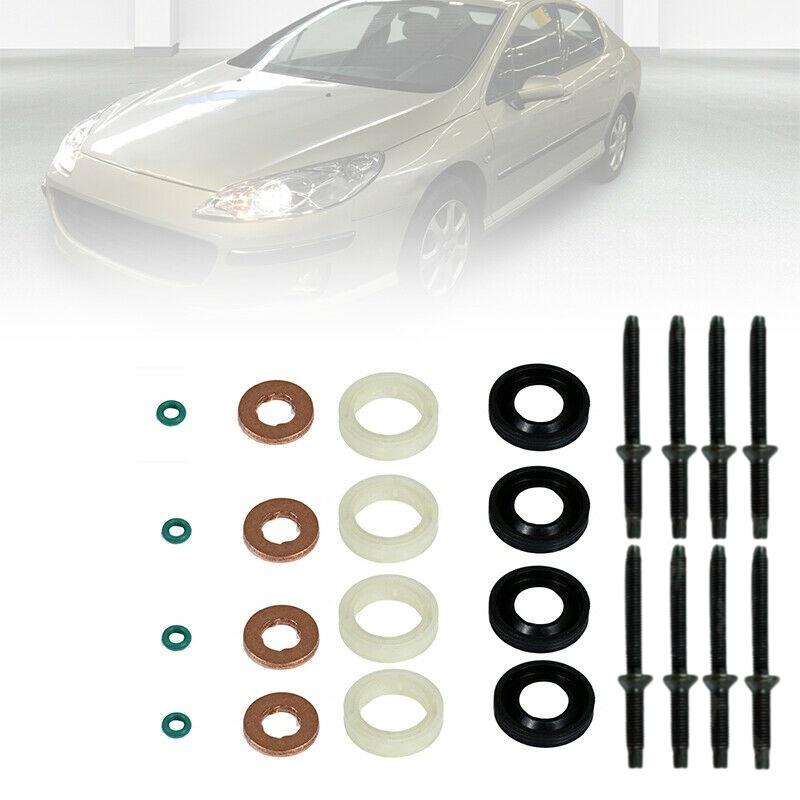 1982A0 Fuel Injector Seal Washer O-Ring Kit for 1.6 HDI Peugeot Citroen Ford 1609848280 1609848080 198185 189173 189170