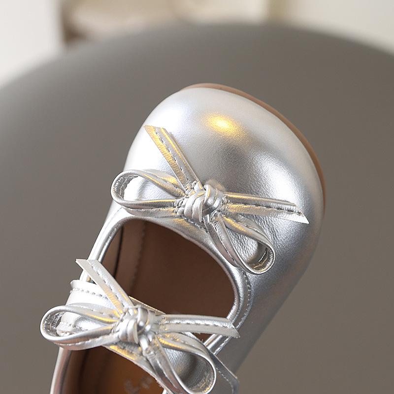 Chaussures de princesse coréennes pour filles - Mocassins à nœud Printemps 2026, Chaussures plates élégantes antidérapantes