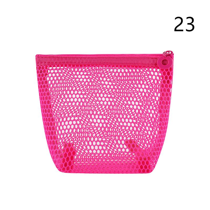 1pcs Nylon Mesh Drawstring Storage Pouch Bag Multi Purpose Travel  & Outdoor Activity Pouch For Digital Products Makeup Bag 23