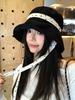 Japanese Princess Sweet Bucket Hat Women Spring Summer Sunscreen Sun Hat Small Fresh Polka Dot Lace-up Loli Sun Basin Hat