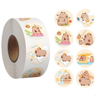 Capybara Waterproof Sticker, Cute Cartoon Decorative DIY Scrapbook, Kids, Girls, Laptop,