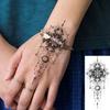 1 Blatt Totenkopf Schmetterling Rose Temporäre Tattoos Für Frauen Männer Hände Fuß Nacken,Temp Fake Tattoo Aufkleber Langanhaltend Wasserdicht