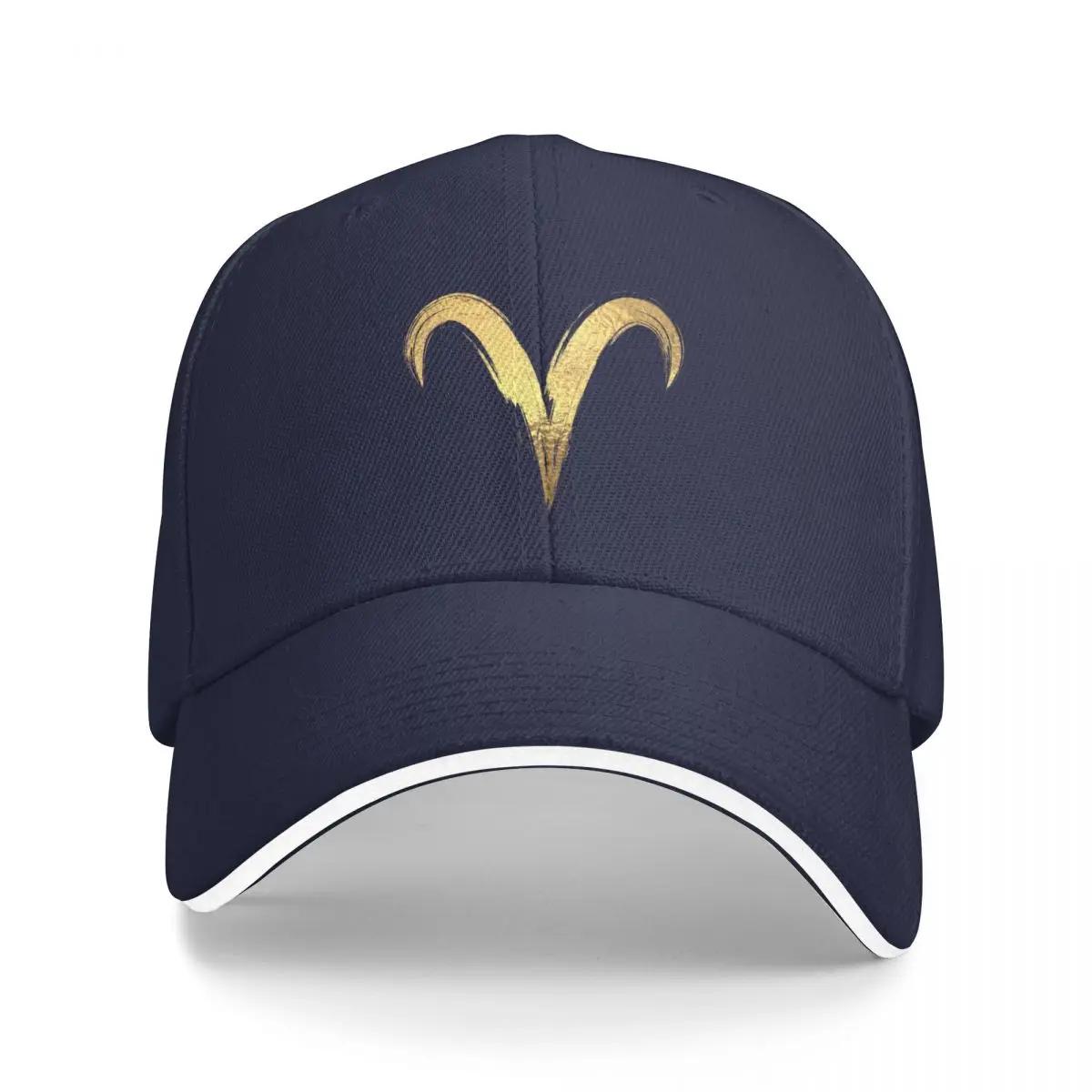 

Знак зодиака Овен в бейсболке GoldCap, дизайнерская шляпа, шляпа большого размера, шляпа от солнца, мужские шляпы, женские шляпы Adjustable темно-синий