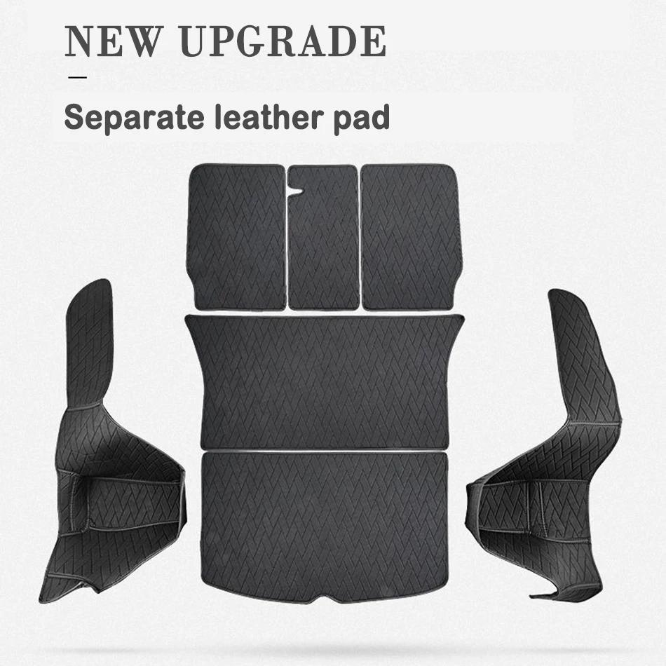Leather Trunk Mats Fully Surrounded Waterproof Non-Slip Liner Custom Floor mat for Tesla Model Y Juniper 3 Highland 2017 to 2025