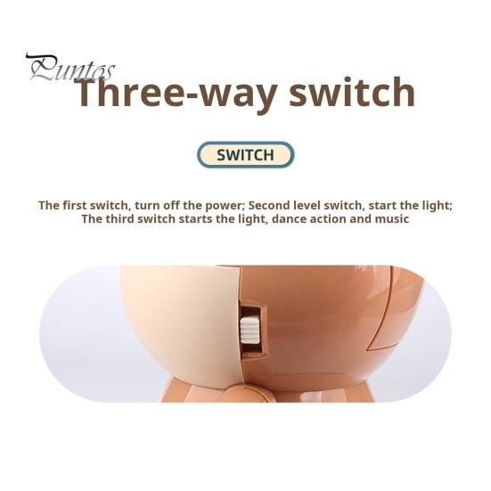 Kids Electric Deer Toy with LED Light Music Singing Dancing Cartoon Elk Toy Toddlers Interactive Educational Movable Eyes Animal Musical Toy