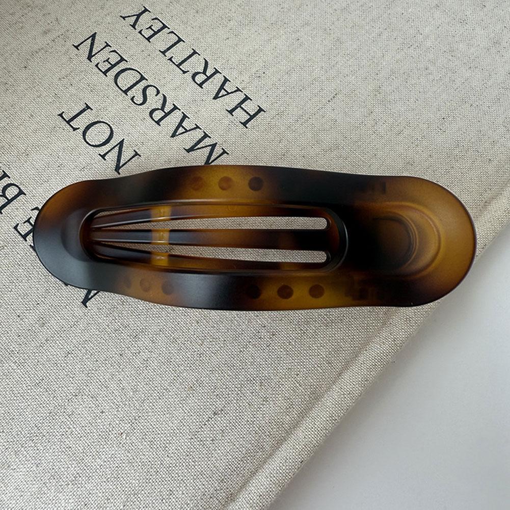 Korean Acetic Acid Long Hair Clip Leopard Duckbill Clip Spoon Clip Spring Clip Womens Fashion Hair Accessories Headpiece