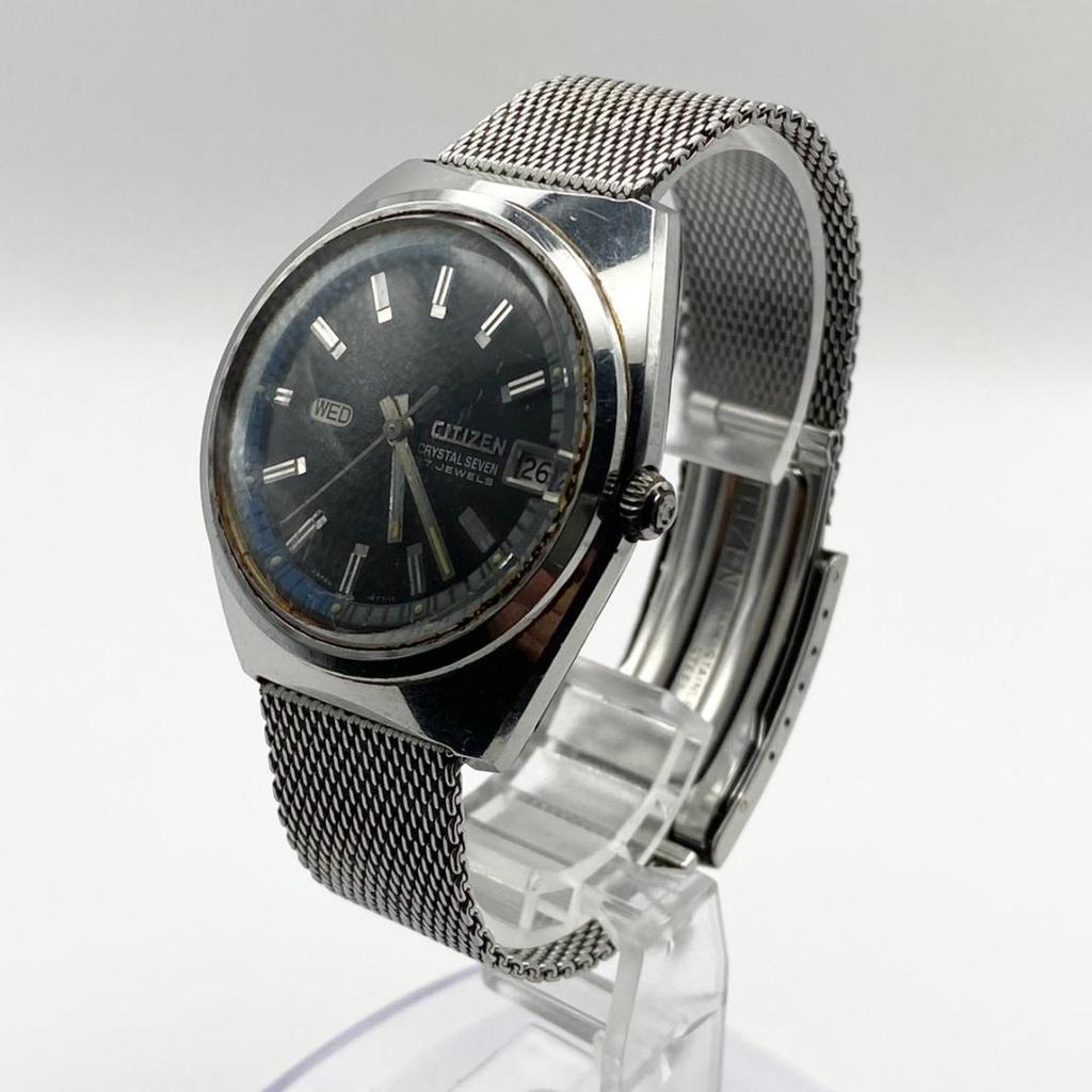 Used Working item CITIZEN CRYSTAL SEVEN Men's Automatic Watch