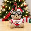 Stuffed Animal Goggles Plush Pendant Soft Fleece Christmas Doll Keychain  Winter Party