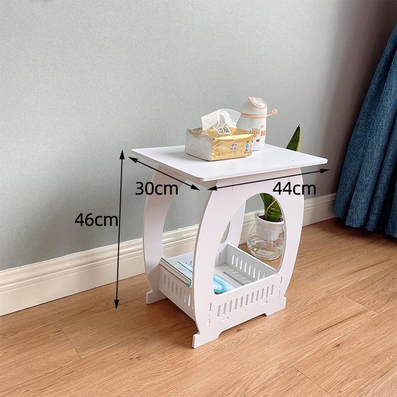 End Table Side Table Nightstand Modern End Table with Storage Shelf for Living Room Bedroom