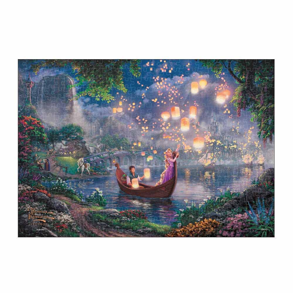 

Tenyo in 500 Piece Stained Art Gyutto Series Jigsaw Puzzle Disney Rapunzel on the Tower Tangled x Service Card Included [Made Japan] (25 36cm)