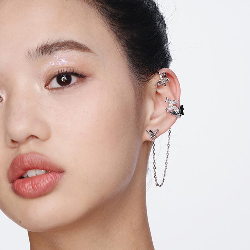 

BELLA BOX легкие роскошные маленькие серьги-бабочки в стиле аромата, подходящие для повседневной женской вечеринки, модные украшения （just one） белый