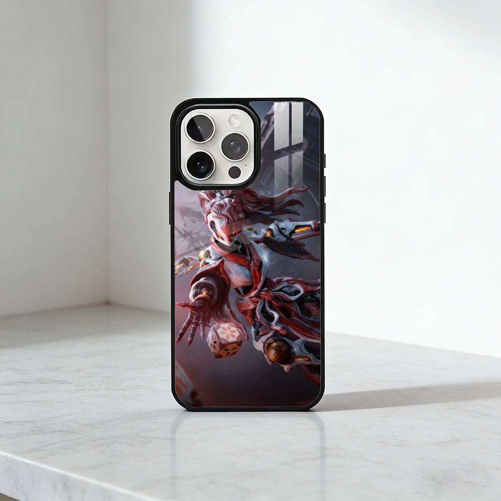Cool Mecha Warframe Game Printing Phone Case For iPhone17,16,15,14,13 Plus,Pro Max Magnetic For Magsafe Wireless Charging