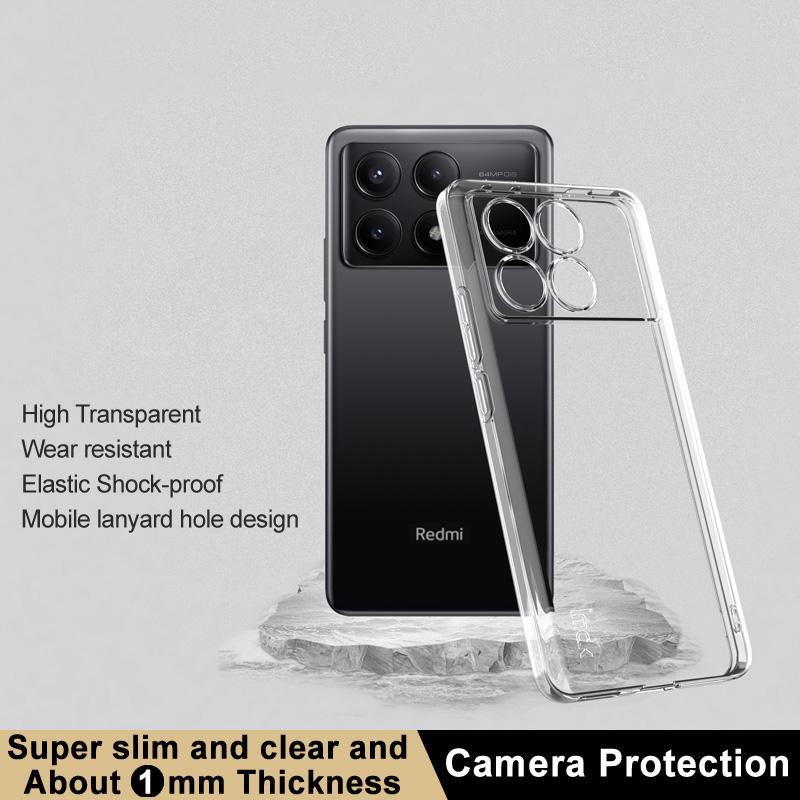 

IMAK UX-5 Series for Xiaomi Redmi K70E 5G/Poco X6 Pro 5G Slim Case TPU Clear Phone Cover A