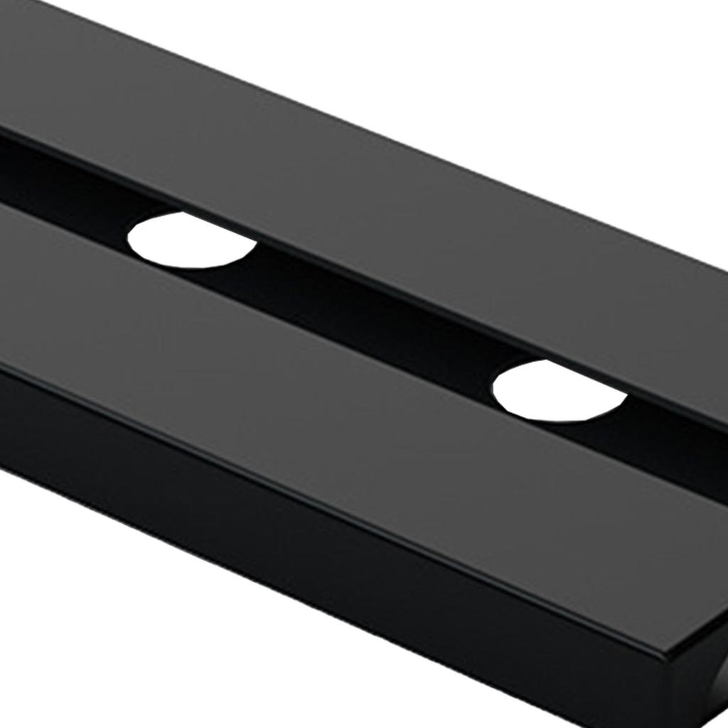 Porta bicchieri da vino sotto mensola armadio Rastrelliera sospesa in plastica Risparmio di spazio Appendioggetti Nero