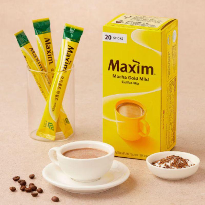Maxim Mocha Gold Mild Korean Instant Coffee Mix Sticks 20T 1box/2box