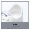 Men's Spring White Breathable Sneakers: Trendy Korean Style, Thick Sole Sports & Casual Footwear for Students.