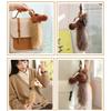 Plush Horse Toy Pendant Decoration for Office Desk and Living Room Animal Ornament Gift for Friend Family