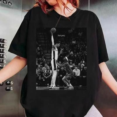 Stop Him Just Pray Shirt Wembanyama Meme Tee San Antonio Basketball TShirt Funny Nun Sports Graphic