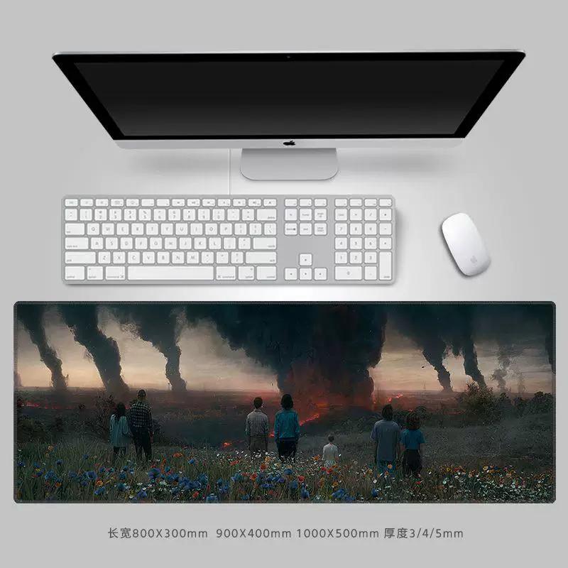 Premium Personalisierte Kreative Mauspads StrangerThings Leder-Mauspad Peripheres Computer-Tastaturpad Große Größe Büro-Schreibtischpad Tastaturpad