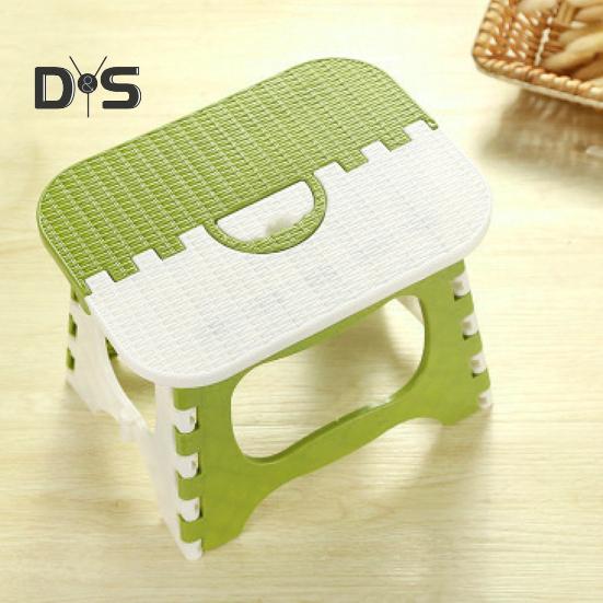 Klapphocker aus Kunststoff mit Griff, tragbar, leicht, robust, für Outdoor-Camping, Jagd, Picknick, Angeln, Mini-Tritthocker, Stuhlsitz