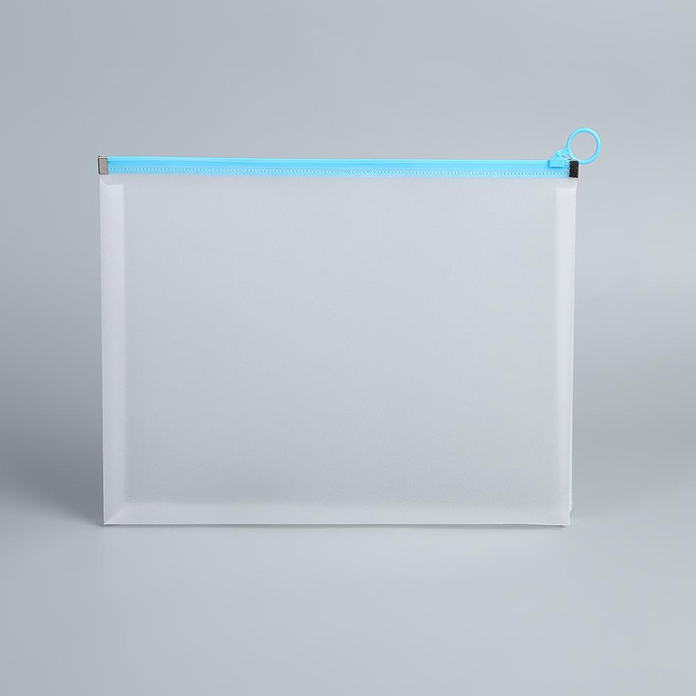 Custom Logo Transparent A4 Zipper Bag - Cartoon Pencil Case, Student Stationery, Waterproof PP Office File Holder