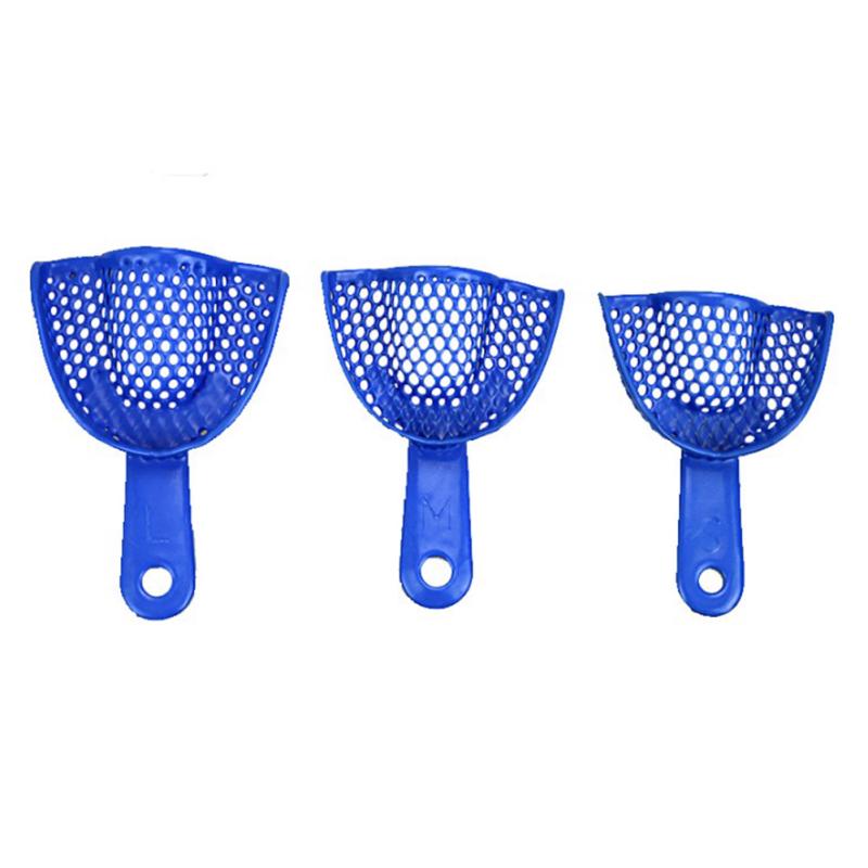 10pcs/Set Plastic-Steel Dental Impression Trays Oral Hygiene Dental Trays Tool