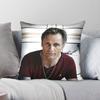 Viggo Mortensen Schauspieler Kissenbezug Polyester Leinen Samt Kreativ Reißverschluss Dekoration Wurfkissenbezug Heimkissenbezug 45X45