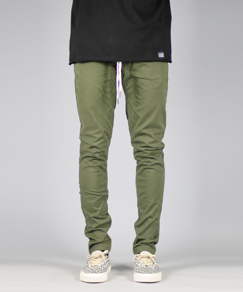 Haipeodenim Olive Drop Crotch Pants