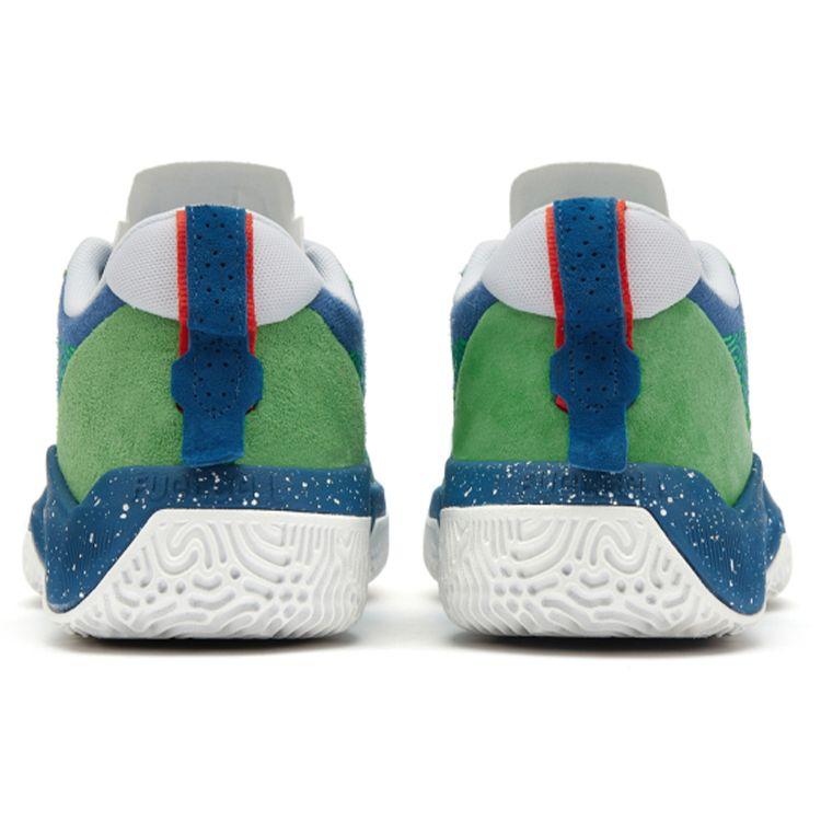 New Balance Nb 2Wxy 1 Low Fabric Pigskin Mesh Comfortable Versatile Mid-Top Retro Basketball Shoes Men Sneaker Blue Green BB2WXYLO