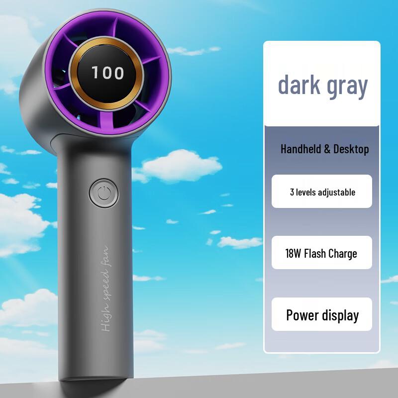 Lanx Portable High-Power Handheld USB Fan CN plug (adapter included)