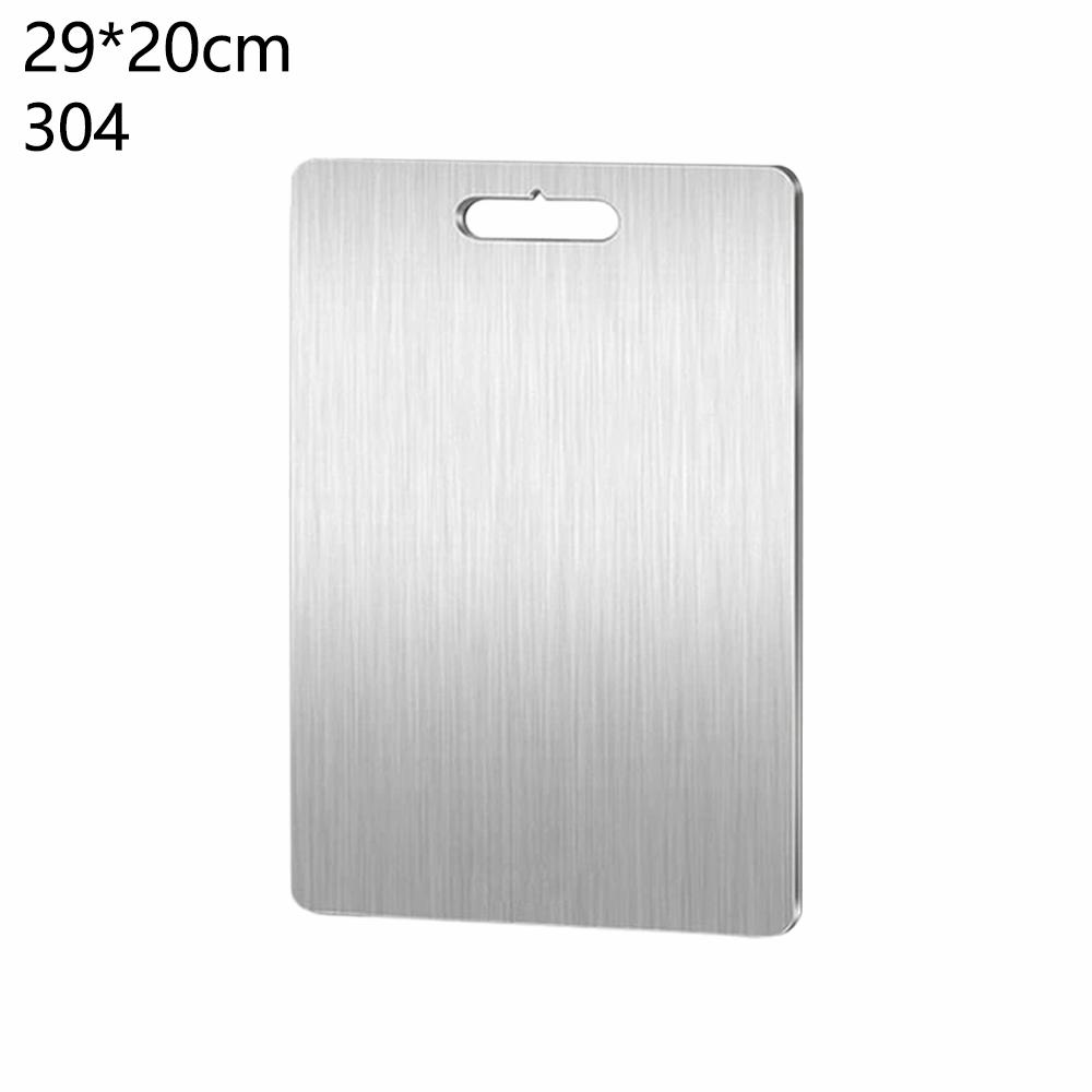 Double Thick Titanium Cutting Boards Stainless Steel For Home Kitchen Cooking Board Meat Fruits Vegetables Bread Outdoor Camping