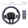 Car Steering Wheel Cover Non-Slip Breathable Bohemian Car Steering Wheel Cover - No Inner Ring Universal Handlebars Accessory
