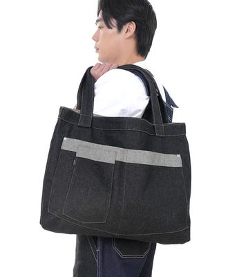 Saintcrew Walker & Builder Mega Big Denim Shoulder Bag Wbm-109 Black Brs