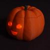 LED Dýňové Světlo Halloweenská Jack-O'-Lantern Blikající Čajová Svíčka Uvnitř Oranžové Dýně pro Krb Podzimní Festivalová Dekorace